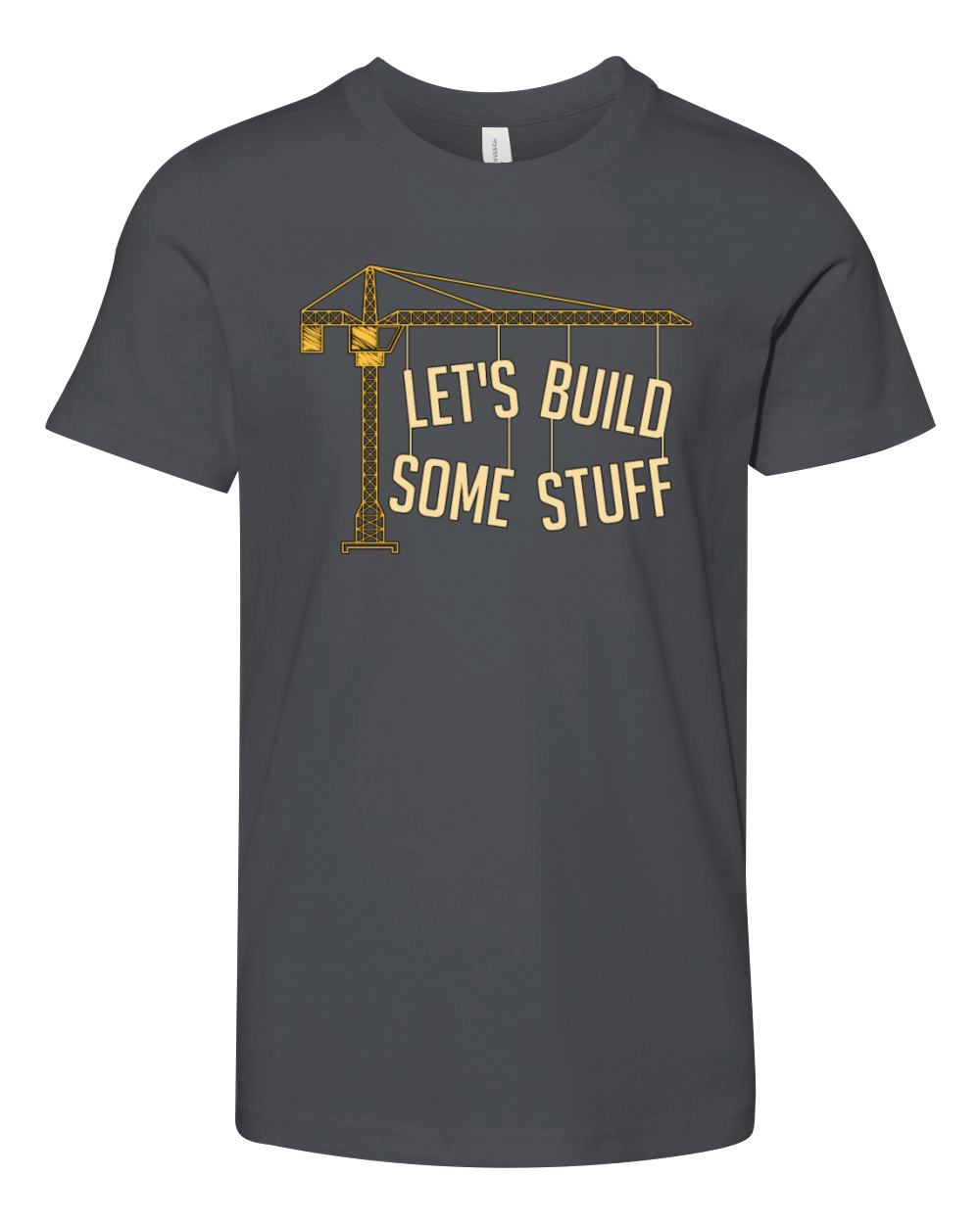 Civil Engineer Lets Build Some Stuff Construction Youth Unisex Jersey Tee