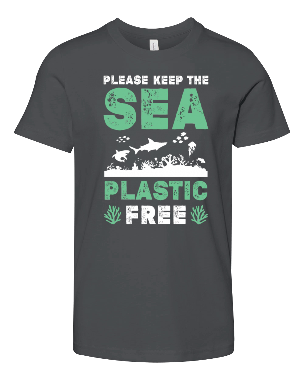 plastic save the ocean Youth Unisex Jersey Tee
