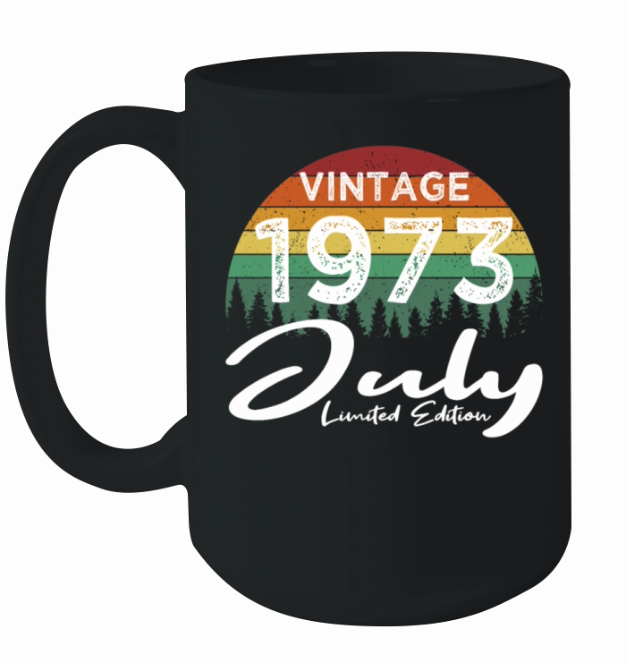 50th birthday july 1973 vintage 1973 Ceramic Mug