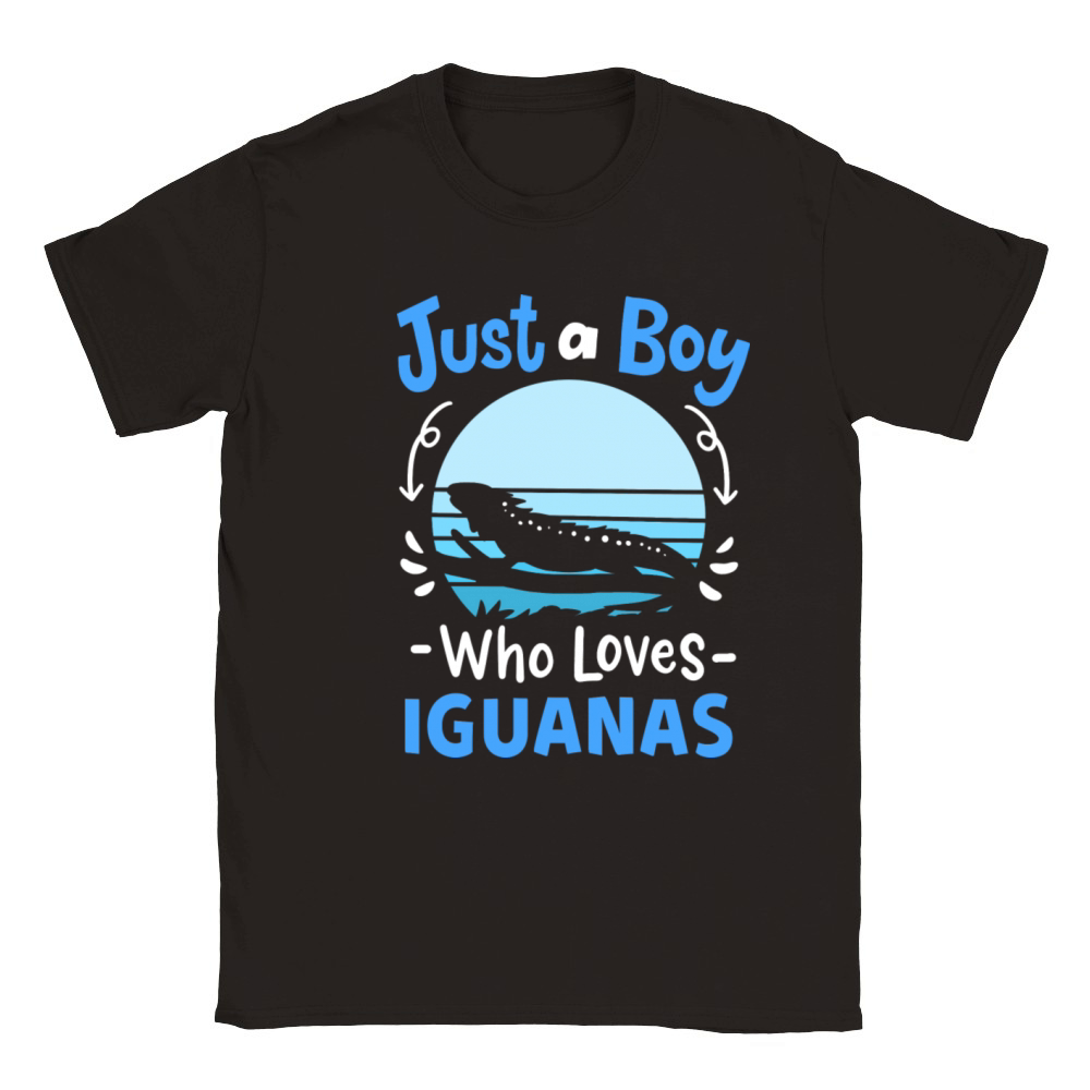 Iguana Lizard Iguana Lover Retro Classic Kids Crewneck T-shirt