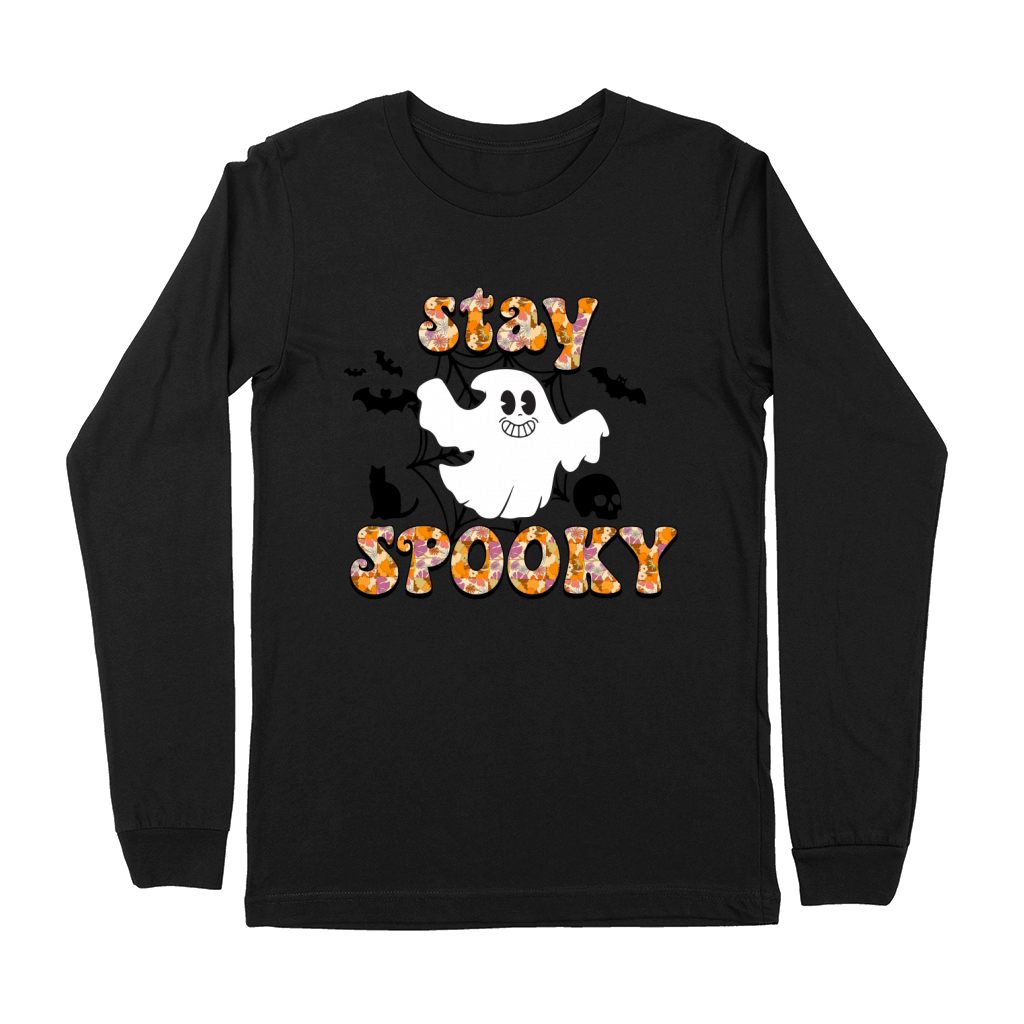 Stay Spooky Cute Creepy Goth Halloween Horror Premium Long Sleeve