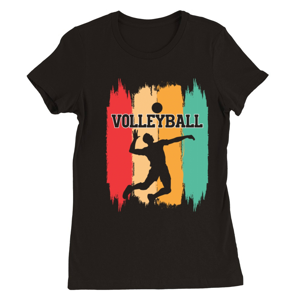 Volleyball Premium Womens Crewneck T-shirt