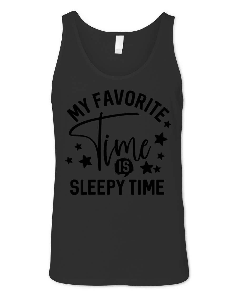 My favorite time is sleepy time Unisex Jersey Tank
