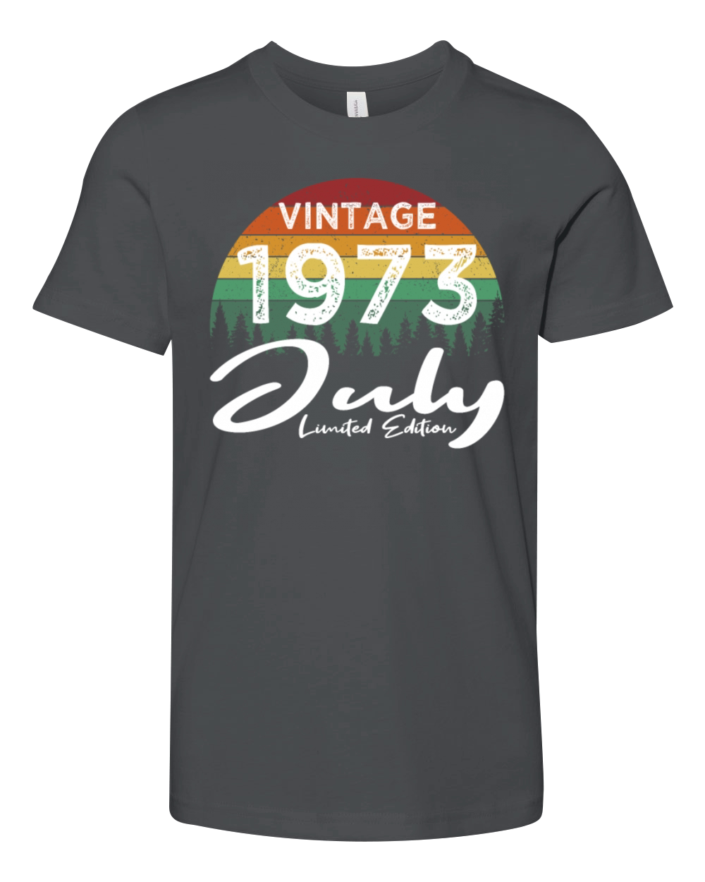 50th birthday july 1973 vintage 1973 Youth Unisex Jersey Tee