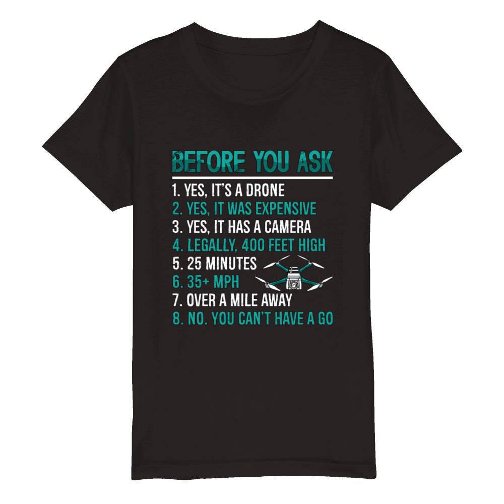 Drone Racing Before You Ask Multicopter Fpv Race Organic Kids Crewneck T-shirt