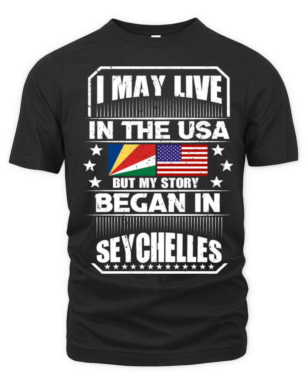 I May Live In The Usa But My Story Began In Organic Unisex T-shirt