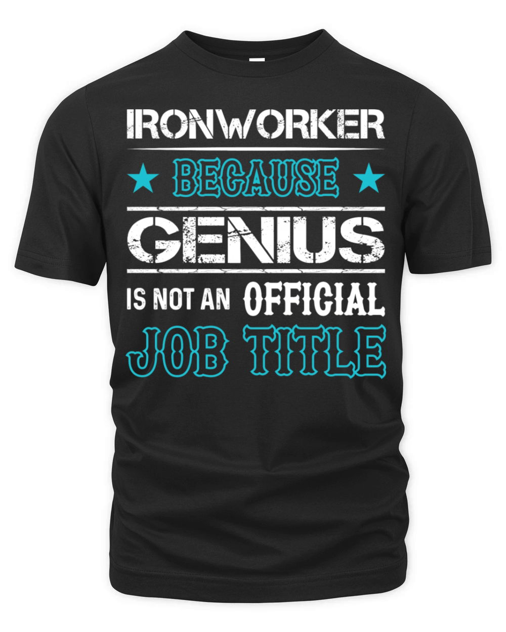 Ironworker Because Genius Is Not An Official Job Organic Unisex T-shirt