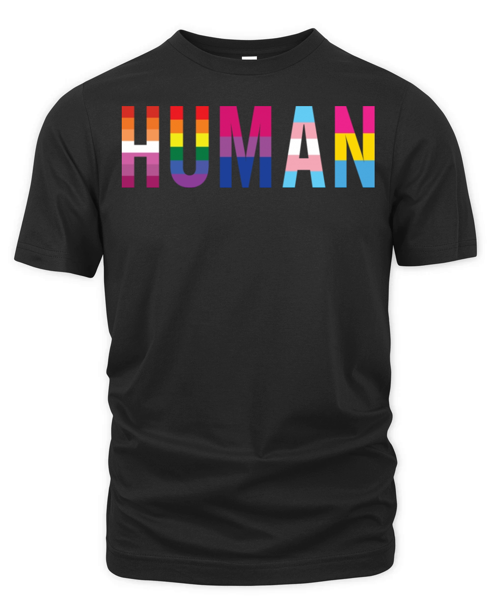 LGBT Human Gay Pride Trans Lesbian Poly Quote Organic Unisex T-shirt
