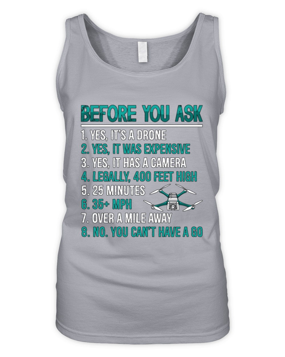 Drone Racing Before You Ask Multicopter Fpv Race Organic Women's Tank Top