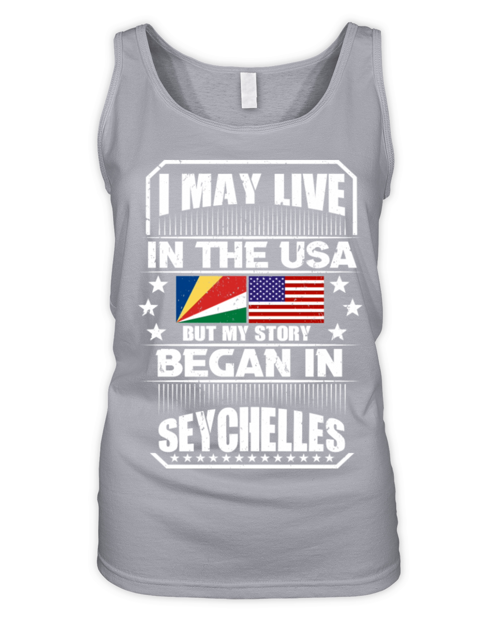 I May Live In The Usa But My Story Began In Organic Women's Tank Top