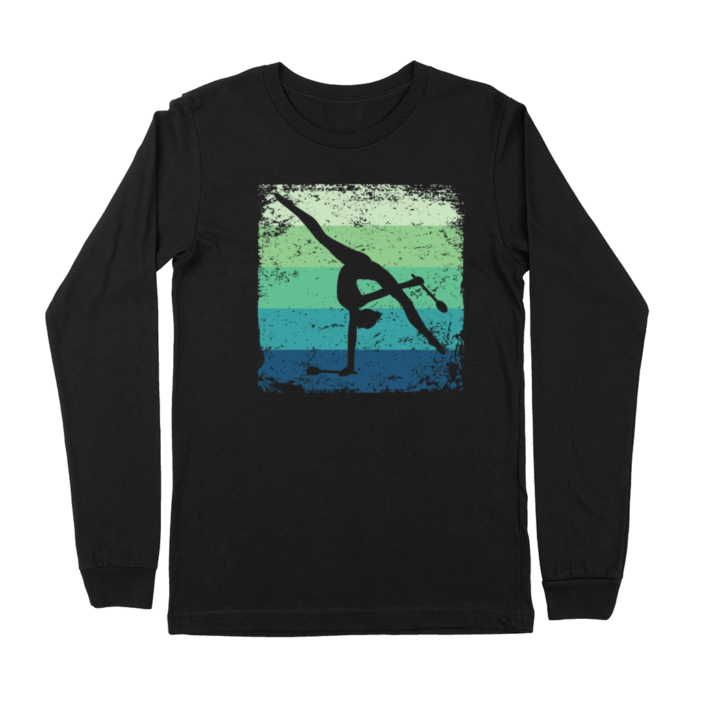 Gymnast Clubs Retro Rhythmic Gymnastics Premium Long Sleeve