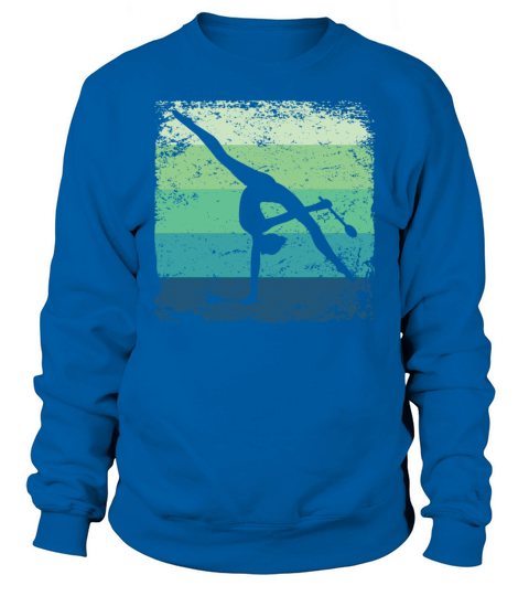 Gymnast Clubs Retro Rhythmic Gymnastics Sweatshirt Unisex