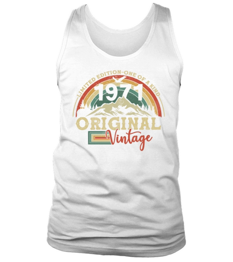 Vintage 1971 Birthday Gift Tank Top Unisex