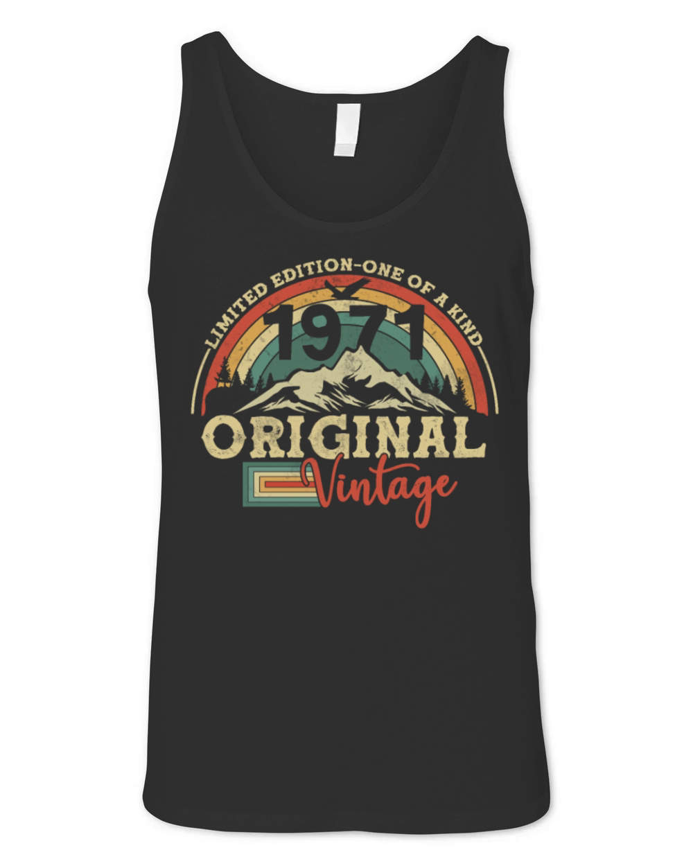 Vintage 1971 Birthday Gift Unisex Jersey Tank