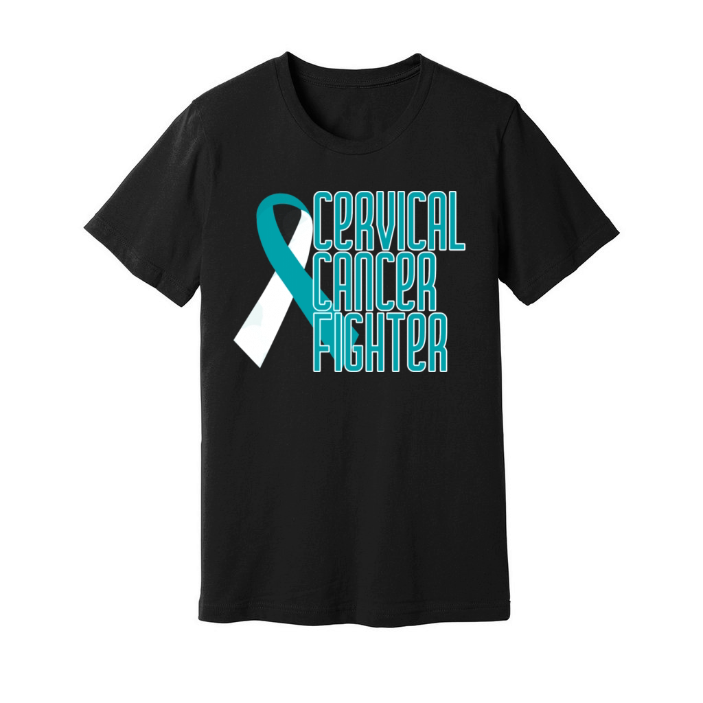 Cervical Cancer Fighter Unisex Jersey Tee