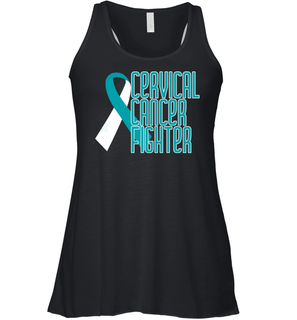 Cervical Cancer Fighter Women's Flowy Tank Top