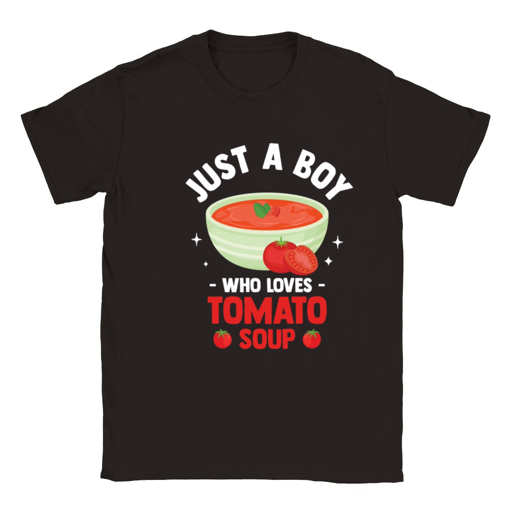 Just A Boy Who Loves Tomato Soup Classic Kids Crewneck T-shirt
