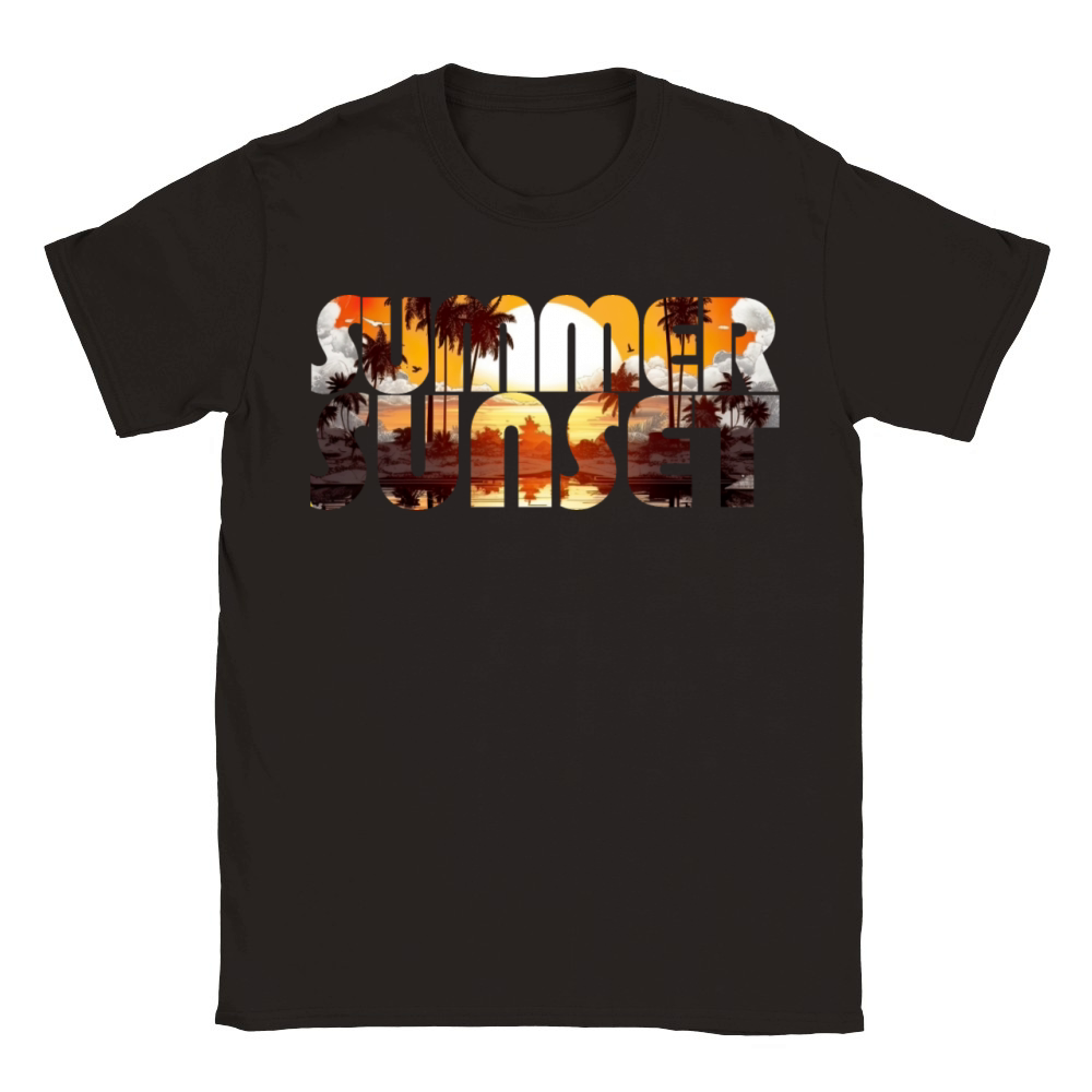 SUMMER SUNSET Classic Kids Crewneck T-shirt