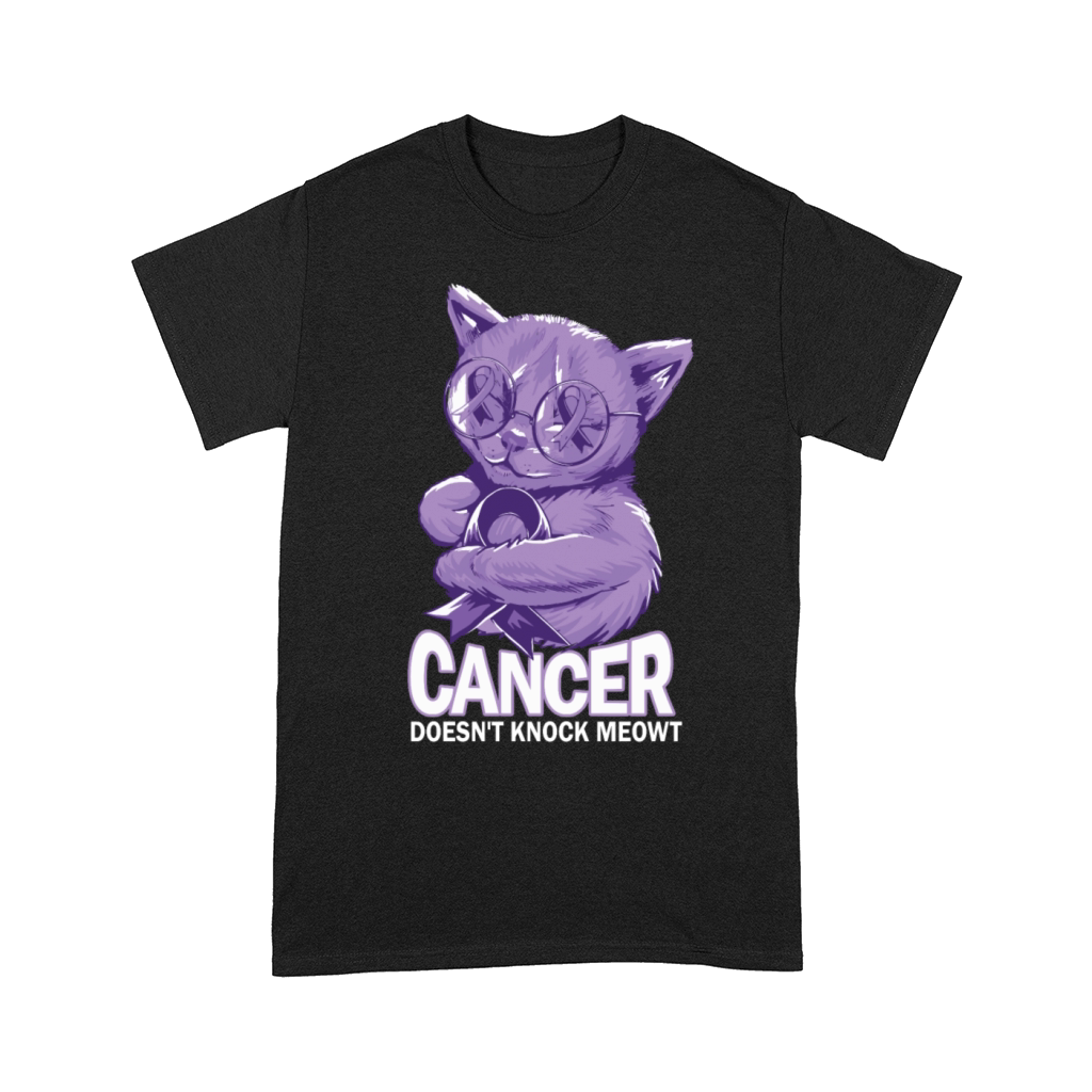 Cancer Doesnt Knock Meowt Cancer Comfort T-shirt