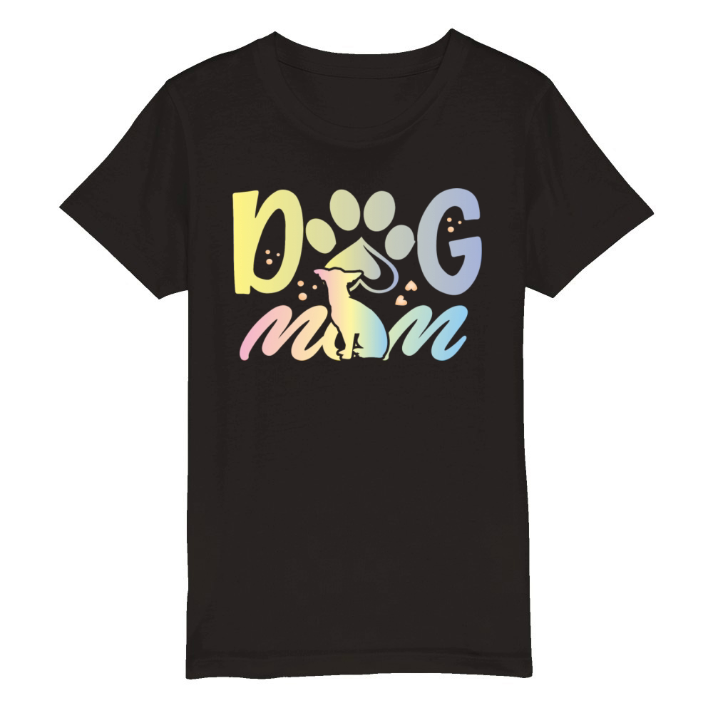 Dog Mom Funny For Dogs Lovers 49 Organic Kids Crewneck T-shirt