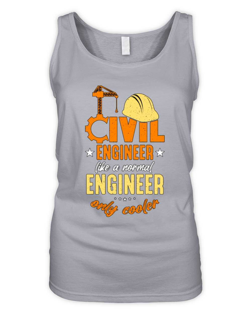 Civil Engineer Like A Normal Engineer Contractor Organic Women's Tank Top