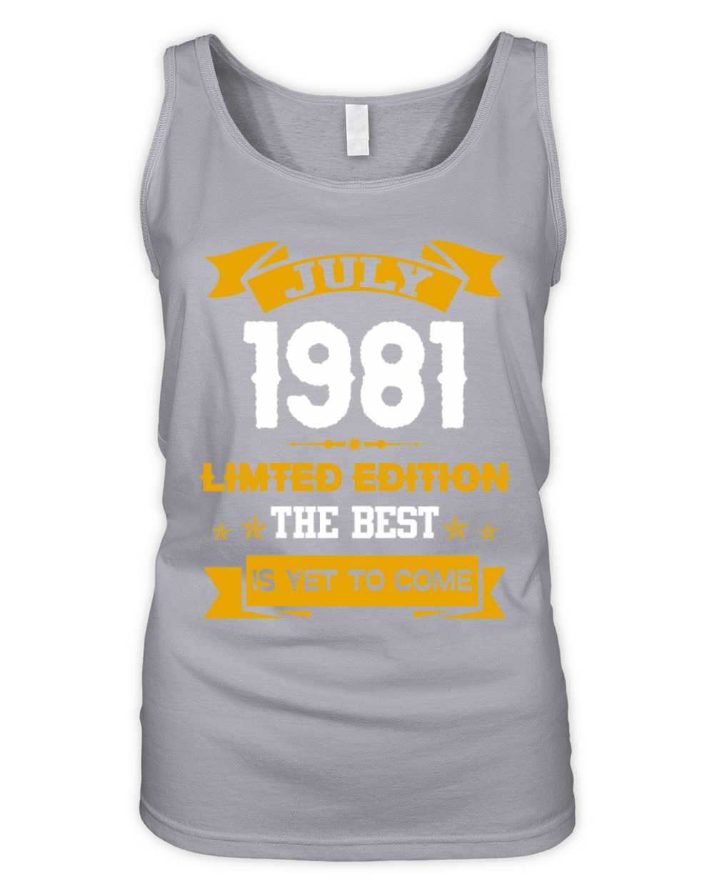 July 1981 Birthday Surprise Organic Women's Tank Top