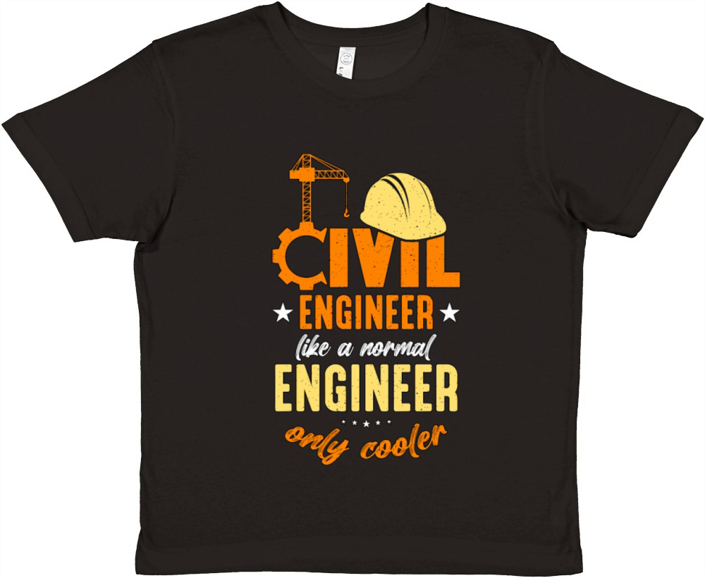 Civil Engineer Like A Normal Engineer Contractor Premium Kids Crewneck T-shirt
