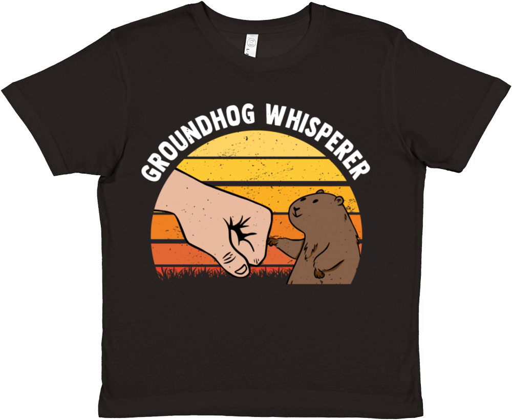 Groundhog Whisperer Funny Groundhog Breeder Premium Kids Crewneck T-shirt