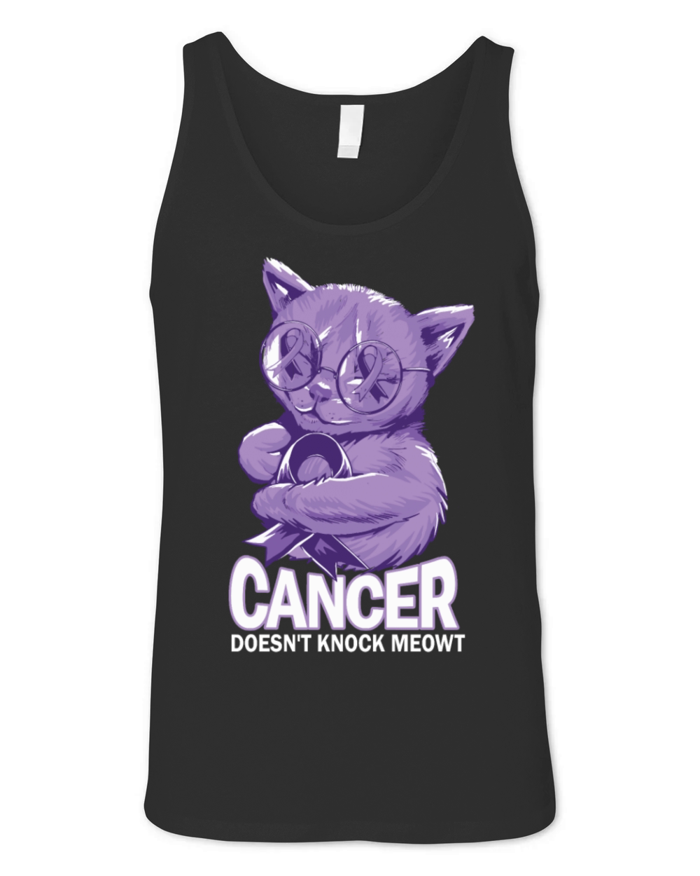 Cancer Doesnt Knock Meowt Cancer Unisex Jersey Tank