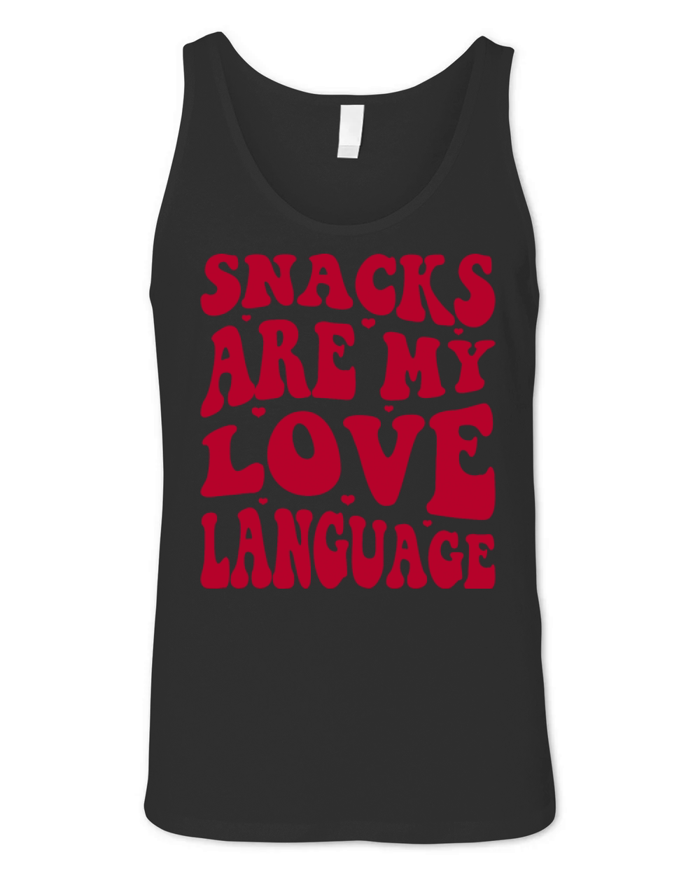 Snacks are my Love Language Funny Snack Lovers Unisex Jersey Tank