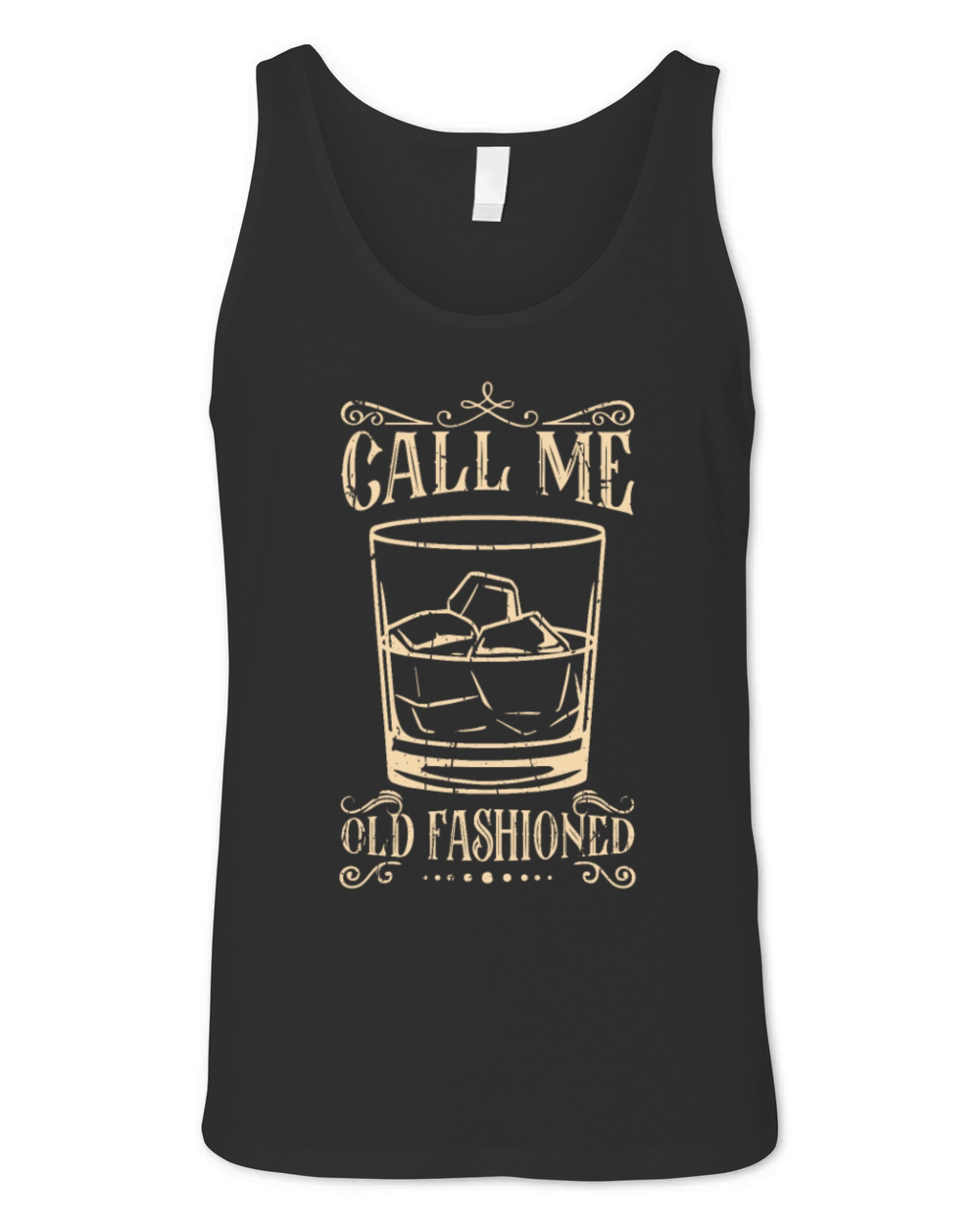 Vintage Call Me Old Fashioned Whiskey - Alcohol Unisex Jersey Tank