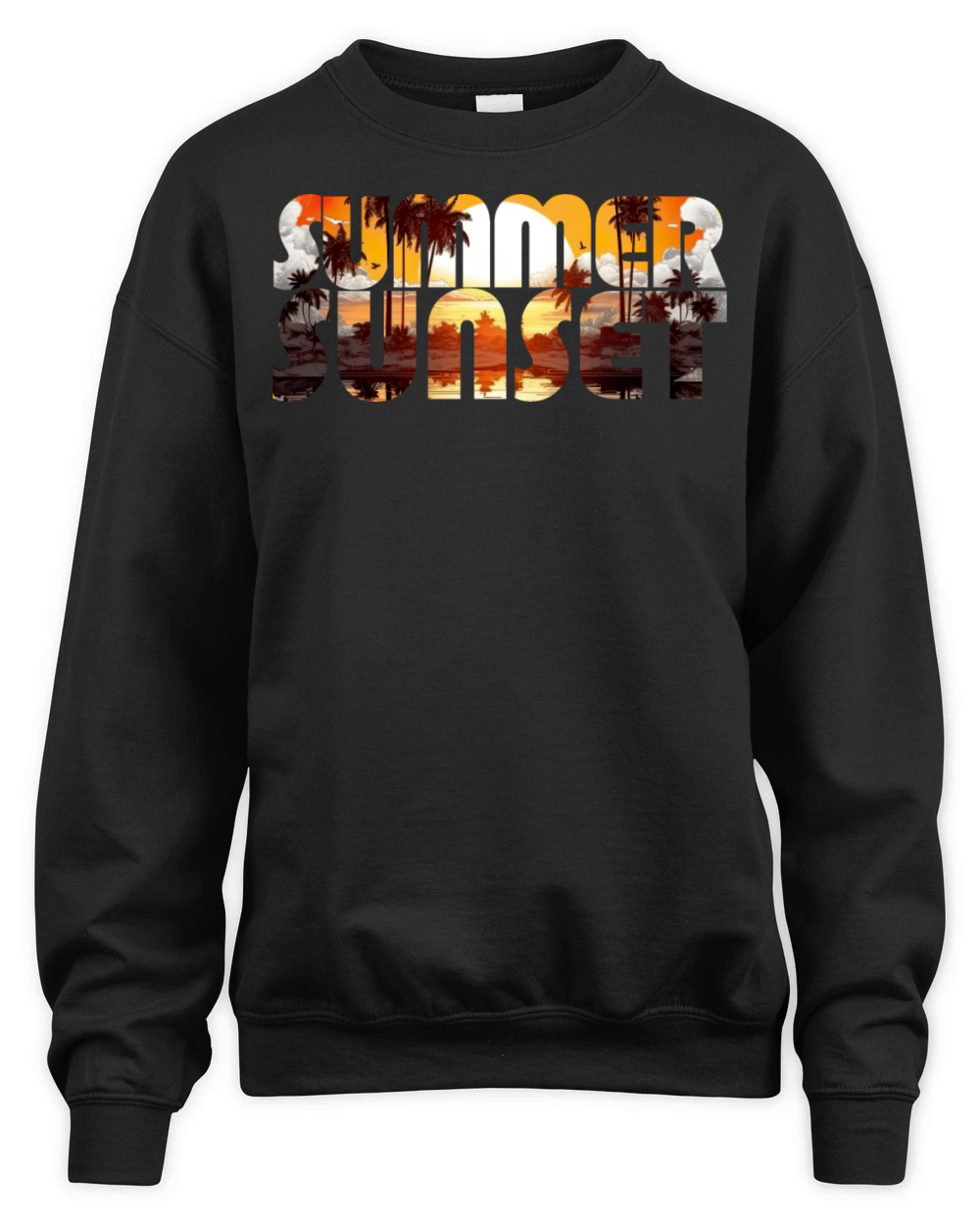 SUMMER SUNSET Unisex Premium Crewneck Sweatshirt