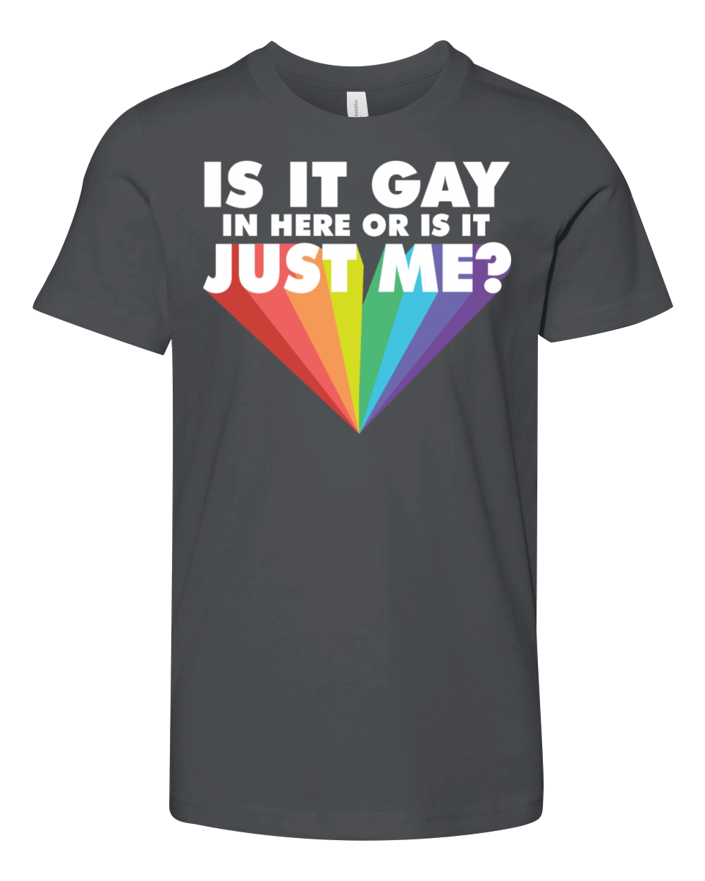 Is It Gay Here LGBTQ Proud Ally Gay Pride Parade Youth Unisex Jersey Tee