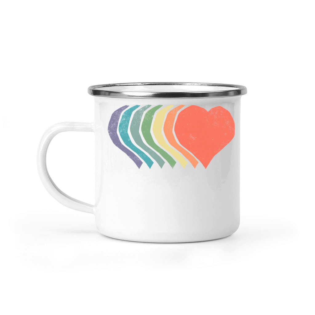 Rainbow Love Camping Mug