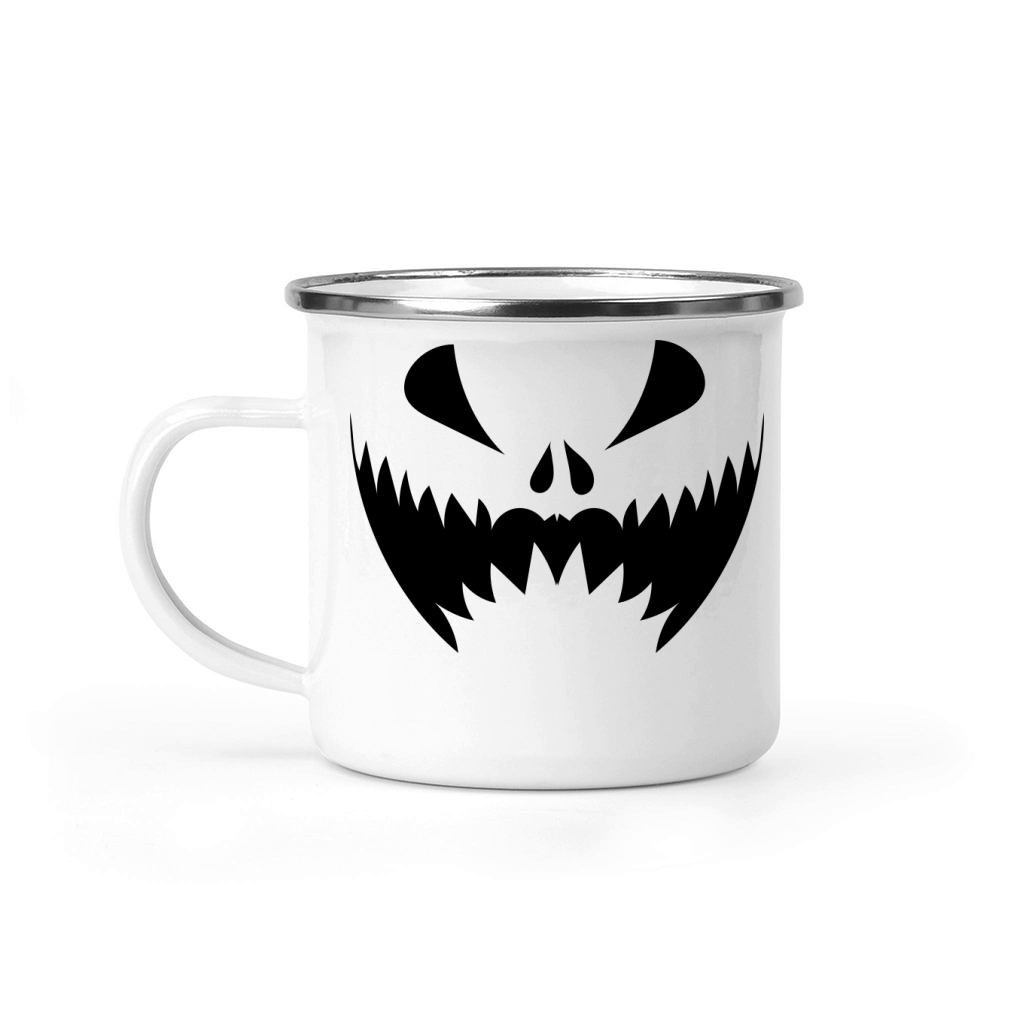 Scary faces halloween (16) Camping Mug