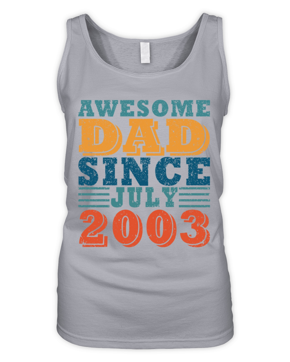 Father July 2003 vintage birthday dad saying 20 Organic Women's Tank Top