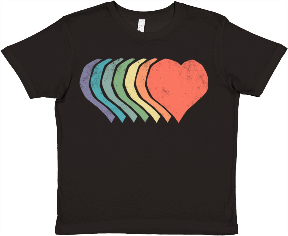 Rainbow Love Premium Kids Crewneck T-shirt