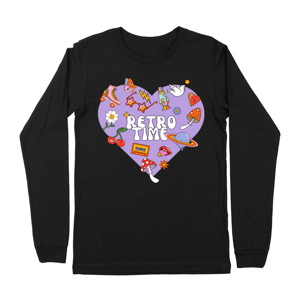 retro time shirt Premium Long Sleeve