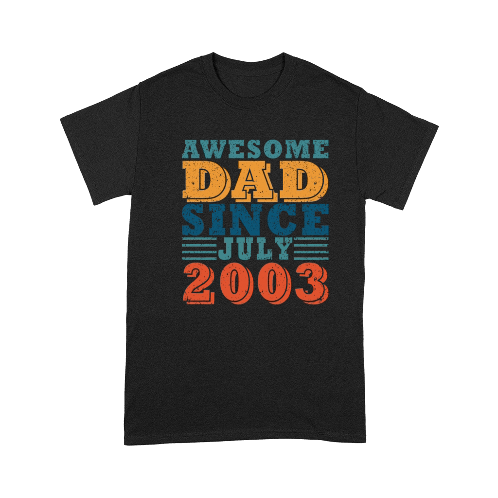 Father July 2003 vintage birthday dad saying 20 Premium T-shirt