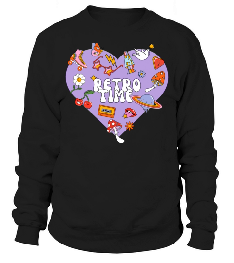 retro time shirt Sweatshirt Unisex