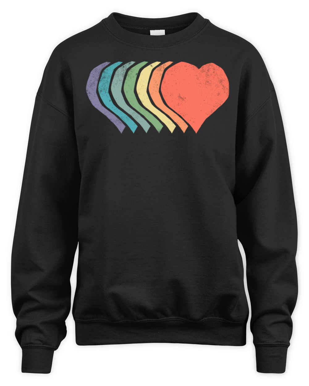 Rainbow Love Unisex Premium Crewneck Sweatshirt