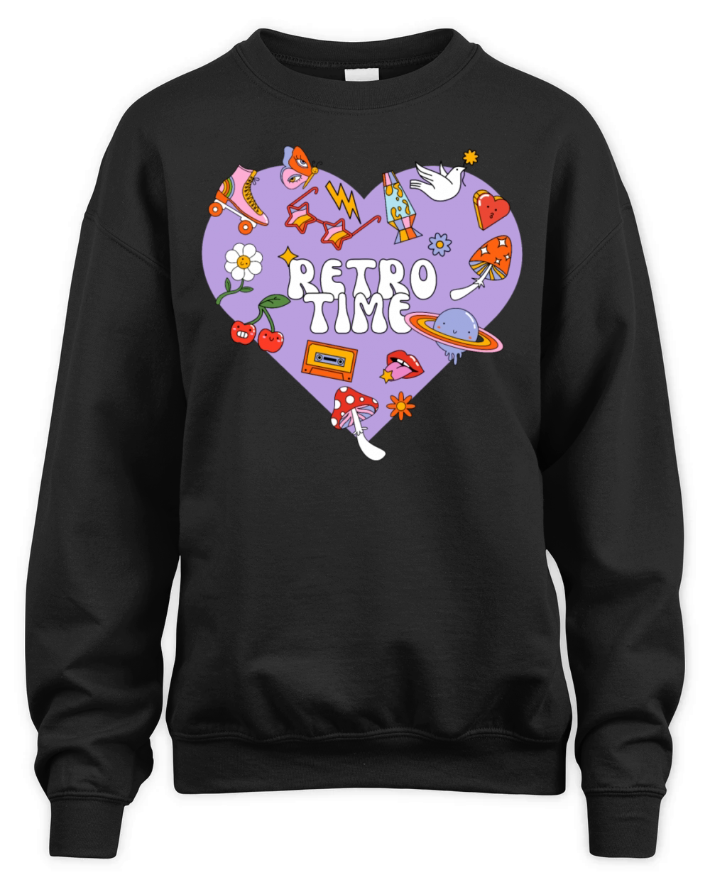 retro time shirt Unisex Premium Crewneck Sweatshirt