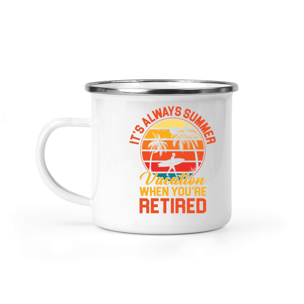 Summer Season Tropical Vacation Beach Summertime Camping Mug