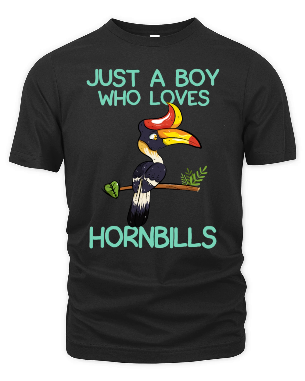 Just A Boy Who Loves Hornbills Organic Unisex T-shirt