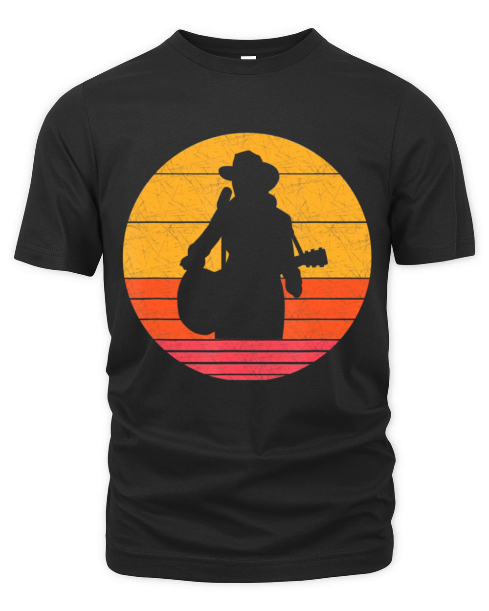Retro Country Musicinger Vintagetyle Western Organic Unisex T-shirt