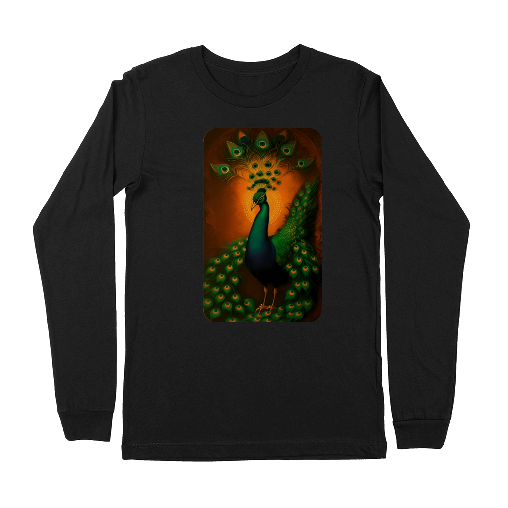 Vintage Peacock Art by Dreamscape Shirts Premium Long Sleeve