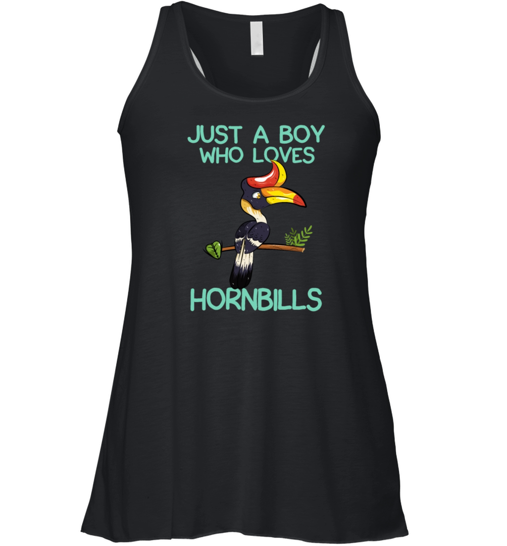 Just A Boy Who Loves Hornbills Women's Flowy Tank Top