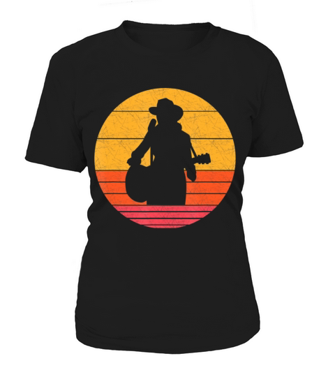 Retro Country Musicinger Vintagetyle Western Women's T-Shirt