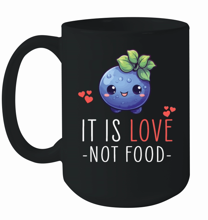 Blueberries Kawaii Ceramic Mug