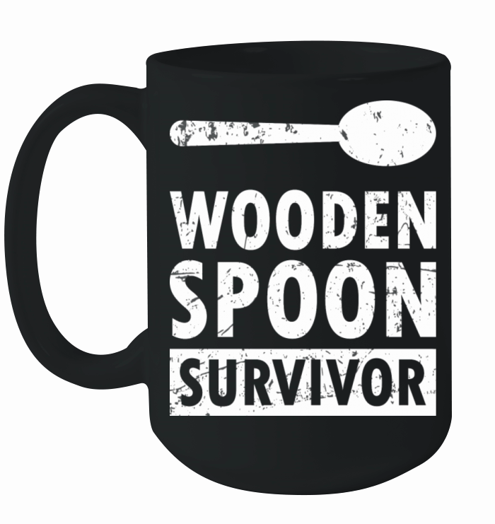 Wooden Spoon Survivor Funny Sayings Cool Ceramic Mug